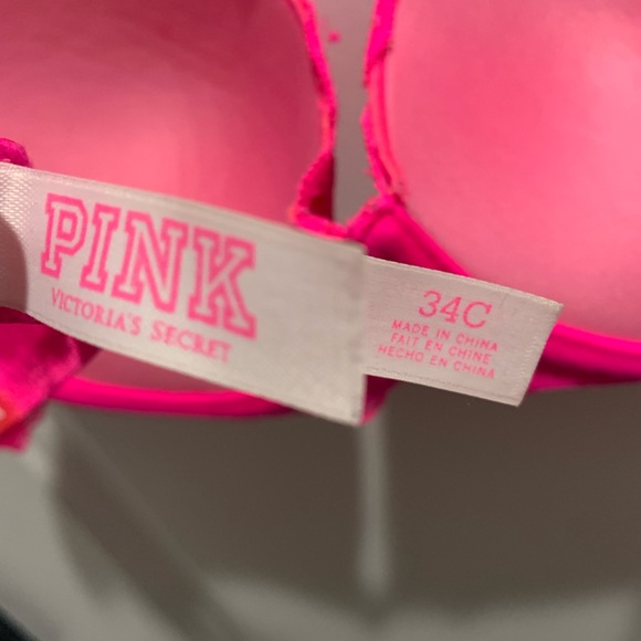 Victoria's Secret Vibrant Lace Bra - Pink and Orange - Picture 4 of 4